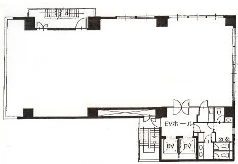 タカラビルの基準階図面