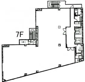 クローチェ神宮前ビルの基準階図面