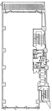 代々木センタービルの基準階図面