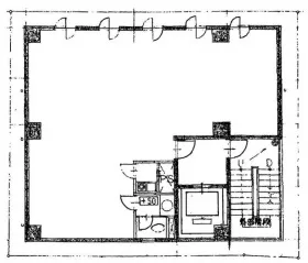 九段鶴屋ビルの基準階図面