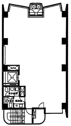 パシフィックスクエア九段南ビルの基準階図面