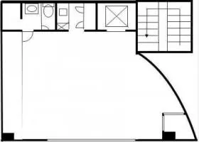 タートル原宿ビルの基準階図面