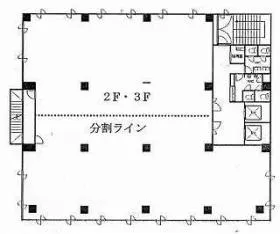 西新宿豊国ビルの基準階図面