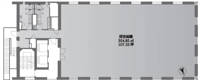 KOYO BUILDING(向陽ビルディング)の基準階図面