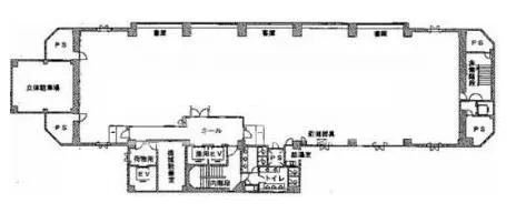 大東京ビルの基準階図面