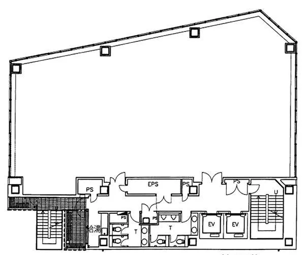 新橋菊栄ビルの基準階図面