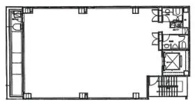 西新橋エクセルアネックスビルの基準階図面
