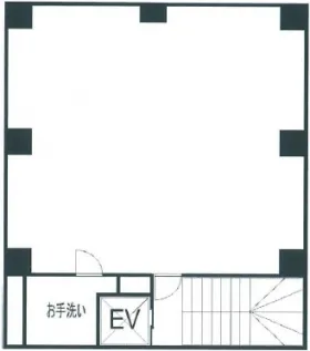 ラヴィーナ新橋(旧第1一美ビル)の基準階図面
