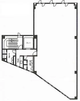 マルマン六本木ビルの基準階図面