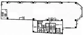 ROJU HIGASHIAZABUビルの基準階図面