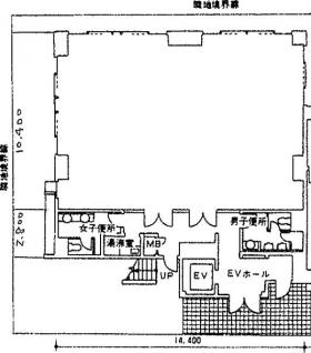 MCK芝浦ビルの基準階図面