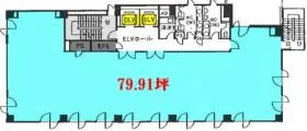 赤坂日本ビルの基準階図面