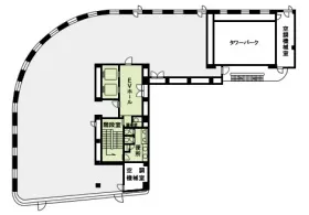 赤坂ノアビルの基準階図面