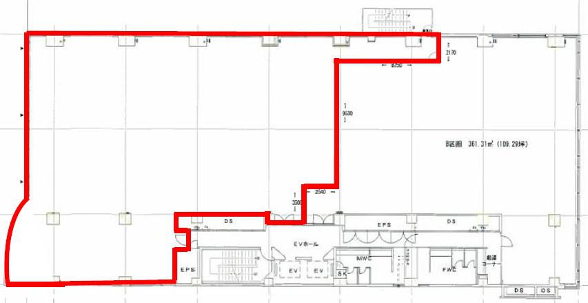 青山(SEIZAN)ビル 3F 156.69坪（517.98m<sup>2</sup>） 図面