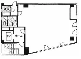 第二扇屋ビルの基準階図面