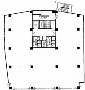 菱化ビルの基準階図面