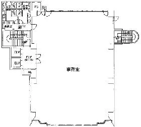 神田21ビルの基準階図面