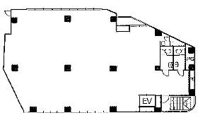 Jプロ代々木ビル(旧:ユニゾ代々木一丁目)の基準階図面