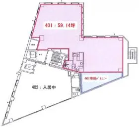 JESCO目黒(旧:TGMタマ)ビルの基準階図面