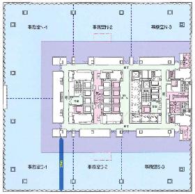 東京ガーデンテラス紀尾井町の基準階図面