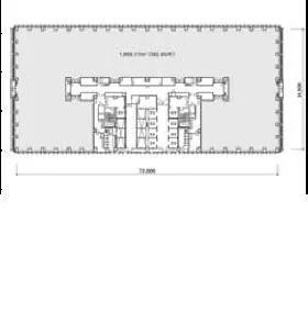 アーバンネット名古屋ビルの基準階図面