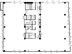 松亀センタービルの基準階図面