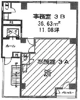 東鈴ビルの基準階図面
