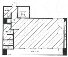 汐留AZビルの基準階図面