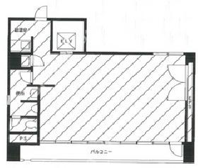 汐留AZビルの基準階図面