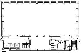イタリア文化会館の基準階図面
