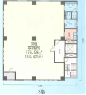 南行徳K2ビルの基準階図面
