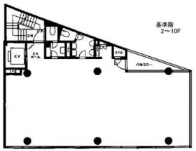 J-6ビルの基準階図面