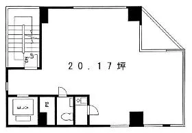 トラスト浜松町ビルの基準階図面
