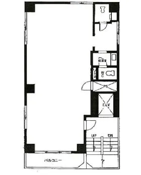 芝阿部ビルの基準階図面