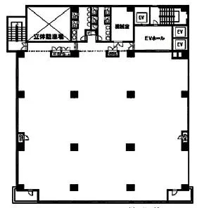 新横浜214ビル(旧KDX新横浜214)ビルの基準階図面