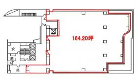 Daiwa西新橋ビルの基準階図面