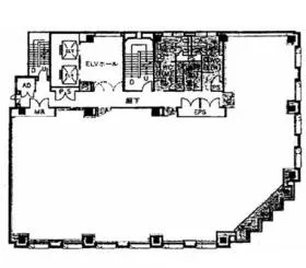 東信商事ビルの基準階図面