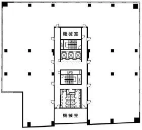 フジモト第一生命ビルの基準階図面