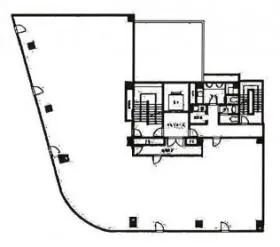 エキニア千葉ビルの基準階図面