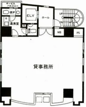 新宿CRビル(旧:新宿辻ビルの基準階図面