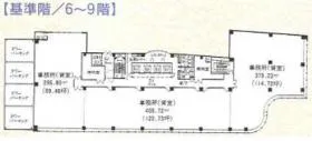 船橋スクエア21ビルの基準階図面
