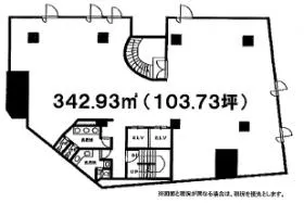 菅野屋船橋ビルの基準階図面