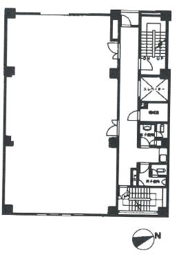 松戸本町第二ビルの基準階図面