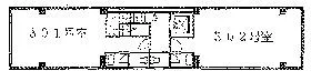 西新橋木村ビルの基準階図面