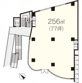iori表参道ビルの基準階図面