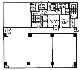 エレル新宿ビルの基準階図面