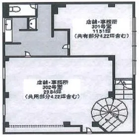 正興鶴瀬駅西口ビルの基準階図面