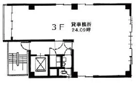 浜松町55ビルの基準階図面