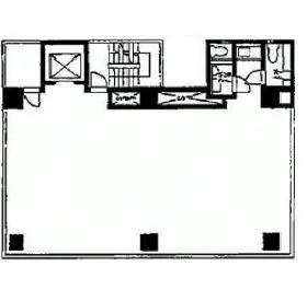 DO築地ビルの基準階図面