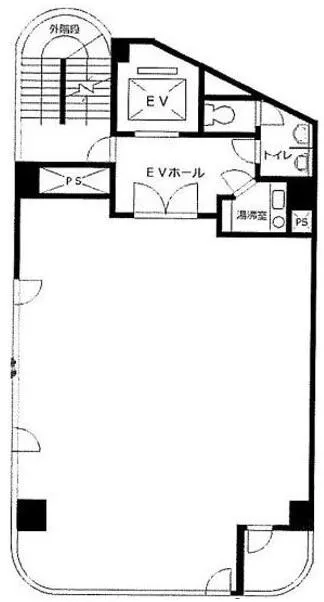 第2昭和ビルの基準階図面